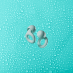 Mint ear plugs with ice green background with water droplets-Mularx